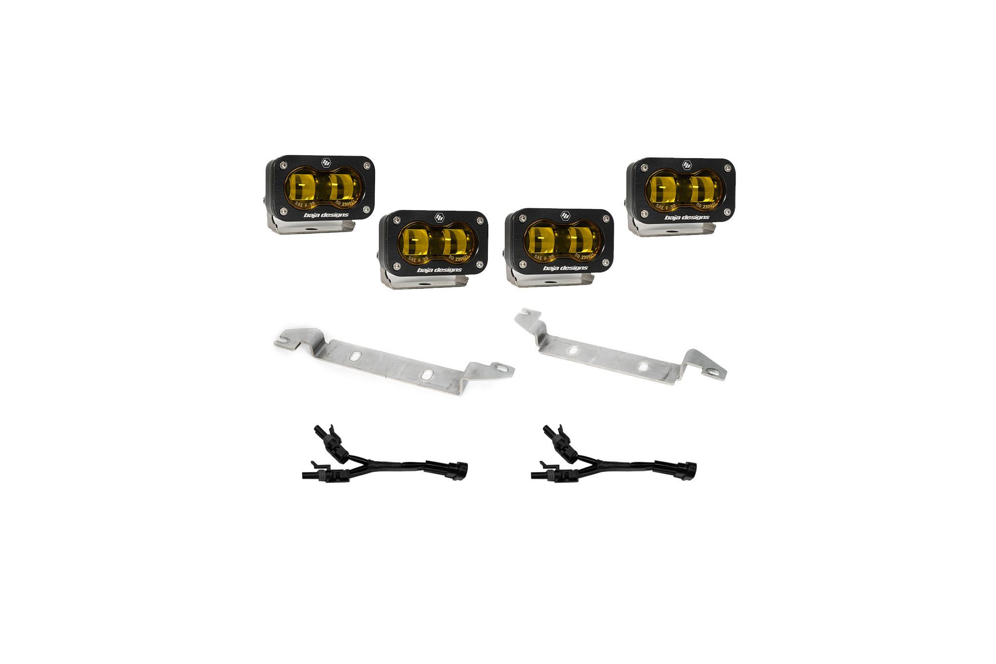 Baja Designs Tacoma S2 SAE OEM Fog Light Replacement Kit (Pair, 4th Gen)