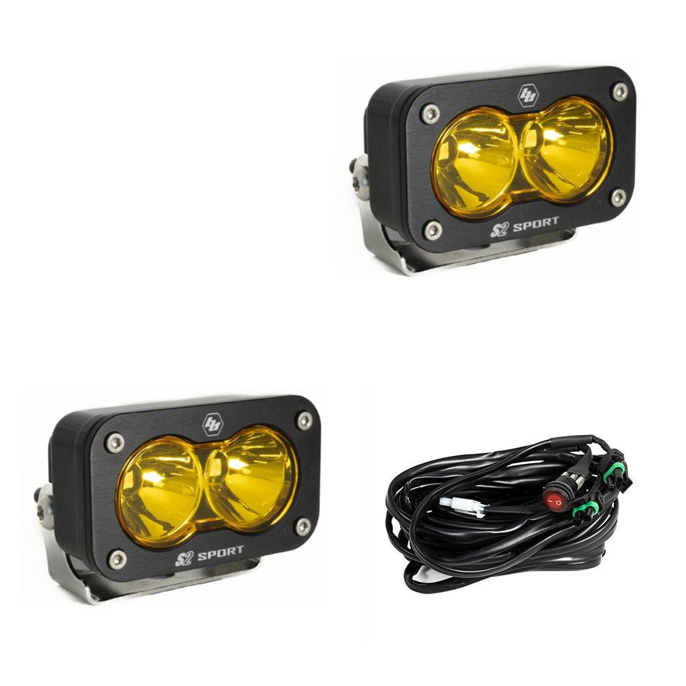 Baja Designs S2 Sport Black LED Auxiliary Light (Pair)