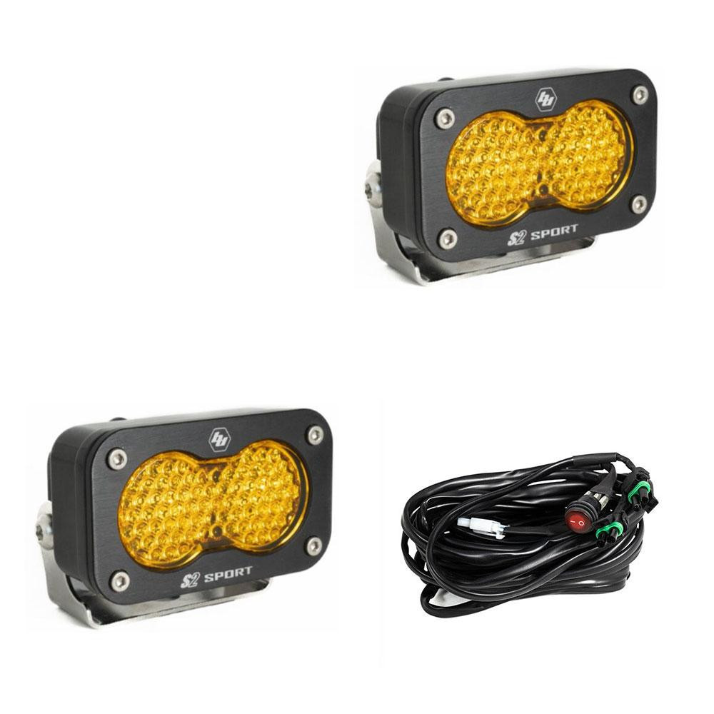 Baja Designs S2 Sport Black LED Auxiliary Light (Pair)