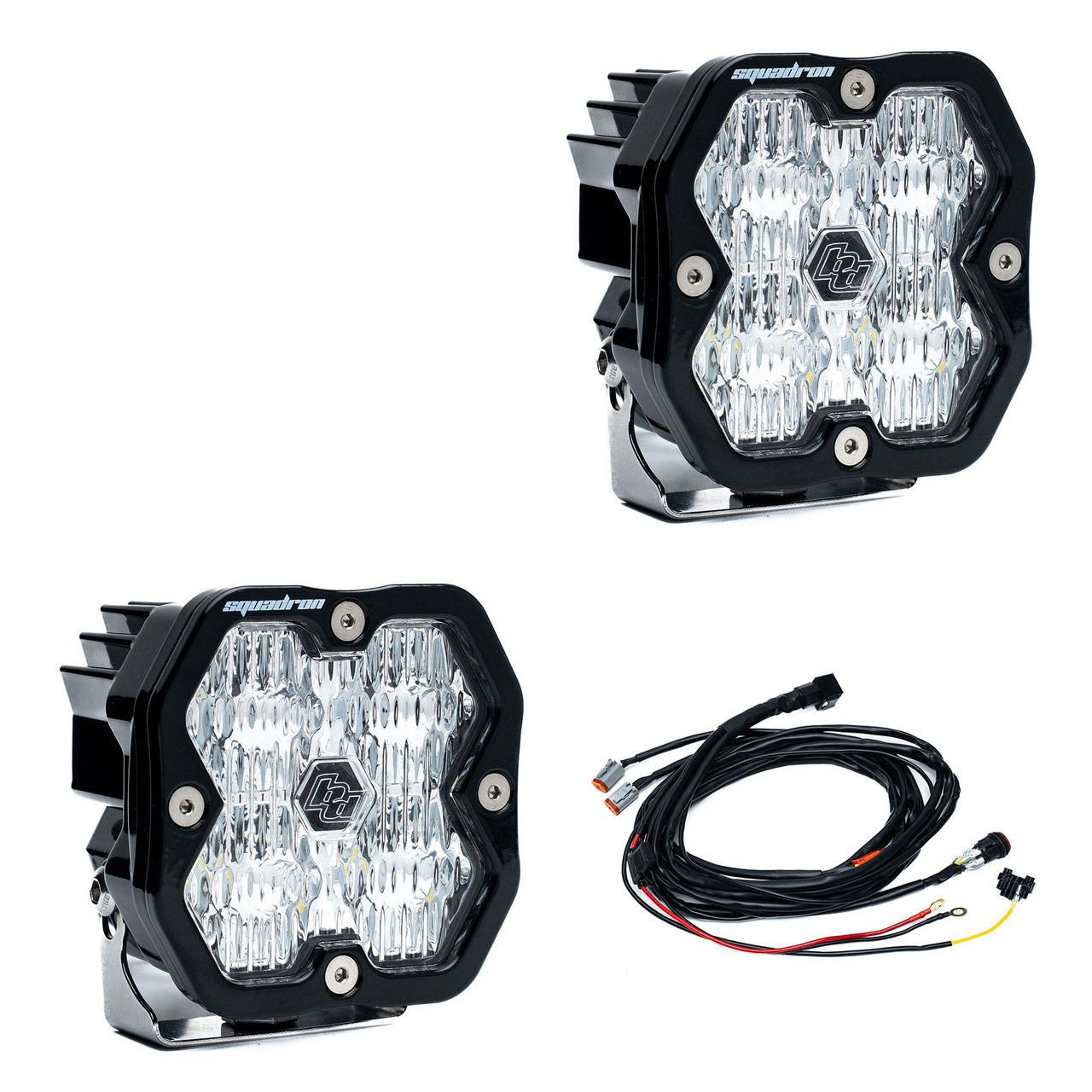 Baja Designs Squadron Sport Black LED Auxiliary Light (Pair)
