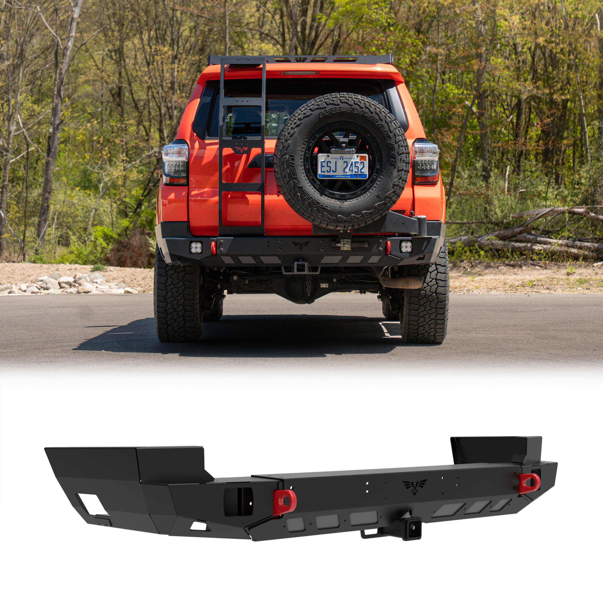 4Runner Aluminum Rear Bumper | EVO Strike | 5th Gen (10-24)
