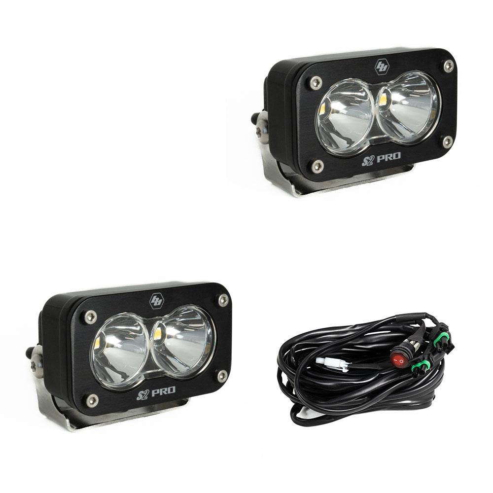 Baja Designs S2 Pro Black LED Auxiliary Light (Pair)