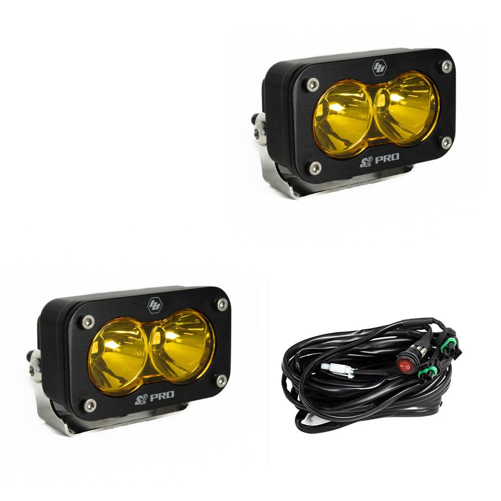 Baja Designs S2 Pro Black LED Auxiliary Light (Pair)
