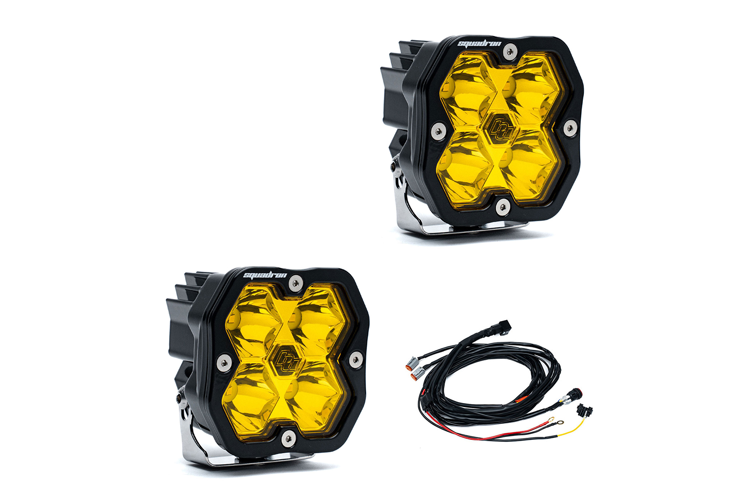Baja Designs Squadron Sport Black LED Auxiliary Light (Pair)