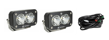 Baja Designs S2 Pro Black LED Auxiliary Light (Pair)