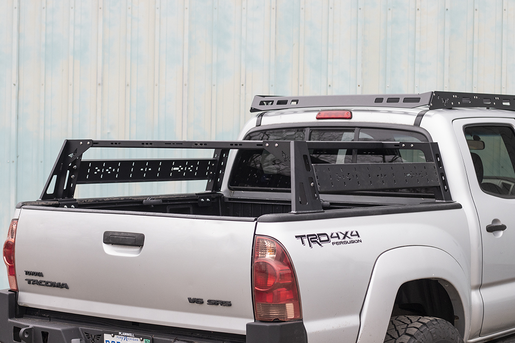 tacoma bed rack modular base mid size truck bed rack